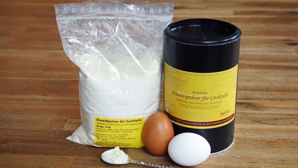 Eiweißpulver für Cocktails